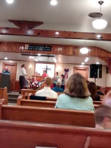 060315 Amy's church Anna in blue