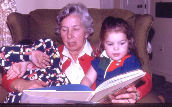 Mom with two granddaughters