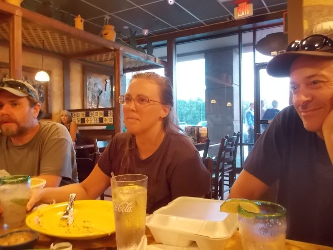 090115 $ Chrissie Chris at Mexican restaurant