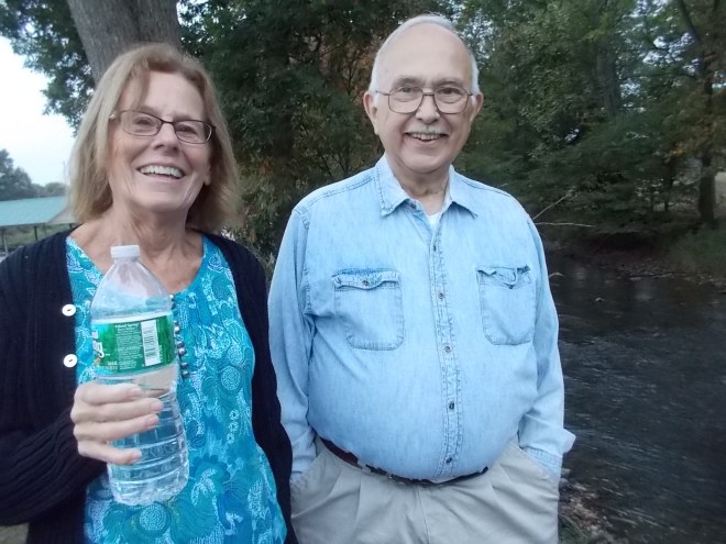 John and Karen at the creek