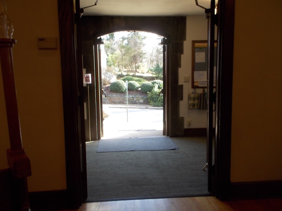 122715 Church door open in warm weather.JPG