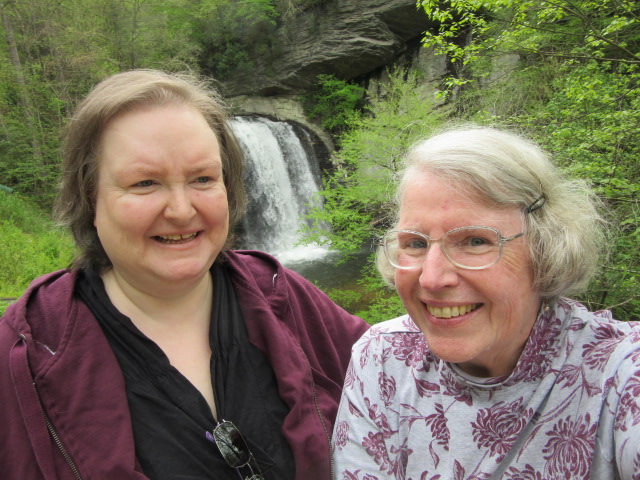 050518 Julie Anne at Looking Glass Falls.JPG
