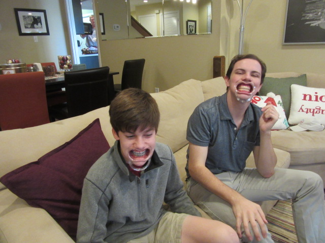 010519 Max Sam with Speak Out mouthpieces.JPG