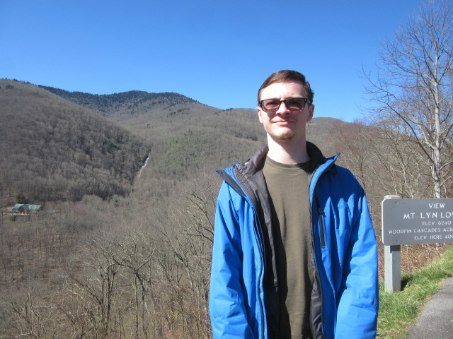 031919 David with Woodfin Cascades to left of his shoulder.JPG